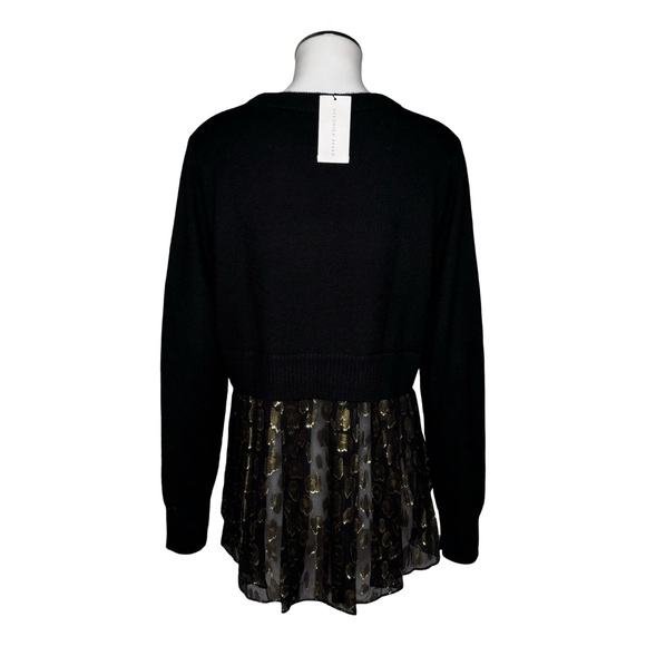 $375 NWT VERONICA BEARD Concord Sweater Sz L Black - Picture 6 of 11